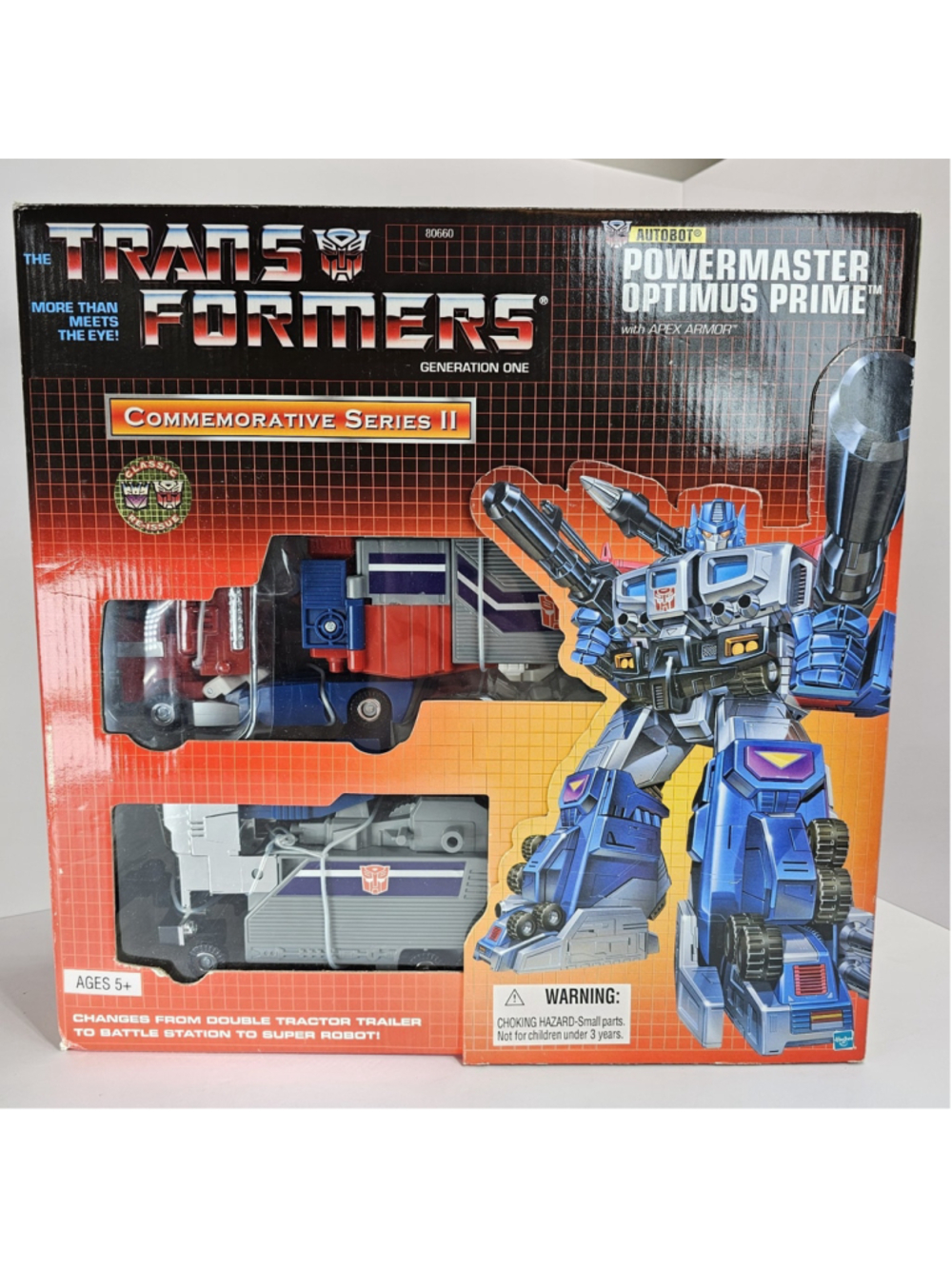 SEALED Transformers Powermaster Optimus Prime Commemorative Series 2 - Box Wear